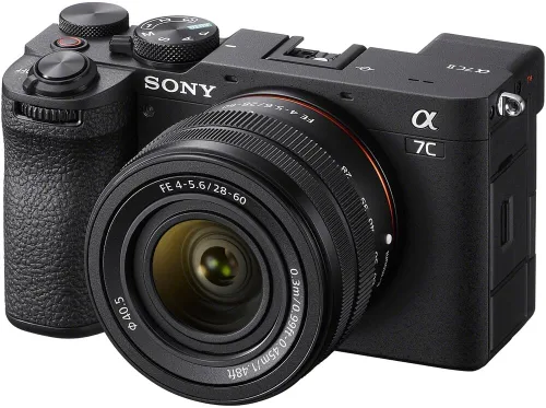 Miniatura 2 de Sony a7C II - Cuerpo de cámara sin espejo de marco completo con lente F4-5.6 de 1.102-2.362 in, negro, paquete ILCE-7CM2L/B con estuche