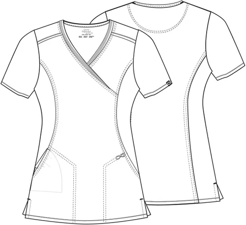 Miniatura 7 de Cherokee Infinity Mujer Scrubs Top Mock Wrap CK608