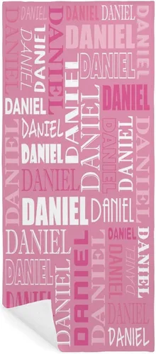 Miniatura 21 de Toalla personalizada con monograma para baño, 14.5 x 28 pulgadas, toallas personalizadas con nombres, toalla de baño con nombre