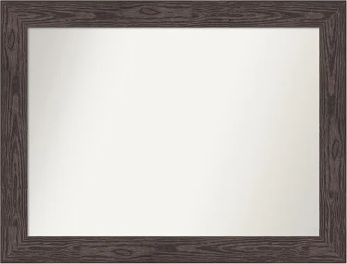Miniatura 304 de Amanti Art Espejo personalizado, espejo de baño negro puente, espejo de pared o espejo de tocador de baño sobre el fregadero (26 x 26 pulgadas)