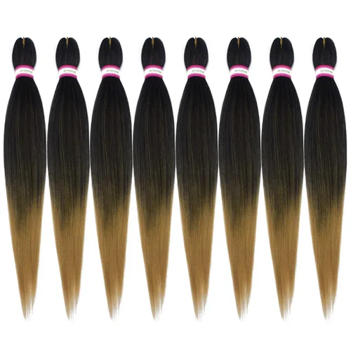 Miniatura 25 de Extensiones de cabello para trenzar preestiradas, color negro, 12 pulgadas, 8 paquetes de cabello natural para trenzar, fácil trenza, ajuste de agua