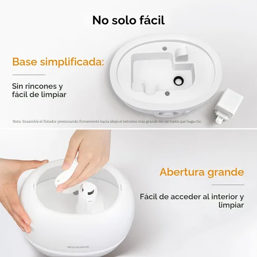 Miniatura 7 de BOXING Humidificadores de llenado superior de 3L para recámara de bebé, humidificador de aire silencioso de 20dB para habitación grande y plantas