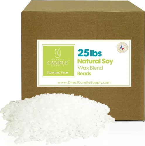 Miniatura 7 de Cuentas de cera de soja para hacer velas, pastillas de cera de soja de 10 libras + 120 mechas, mezcla suave para formulación de fragancia de alta