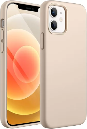 JETech Funda de silicona para iPhone 12/12 Pro de 6.1 pulgadas, funda protectora de cuerpo completo suave y sedosa al tacto, a prueba de golpes con
