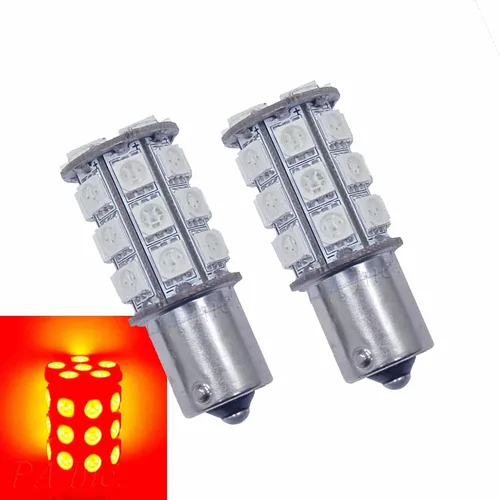 Miniatura 29 de PA 2 bombillas LED azules 13SMD 1156 para señal de giro, marcador lateral, respaldo de parada, luz trasera