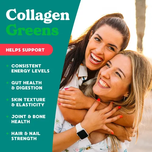 Miniatura 7 de Simply Blossom Nutrition Daily Greens & Superfood Powder + Colágeno + Probióticos para la salud digestiva de las mujeres y alivio de la hinchazón.