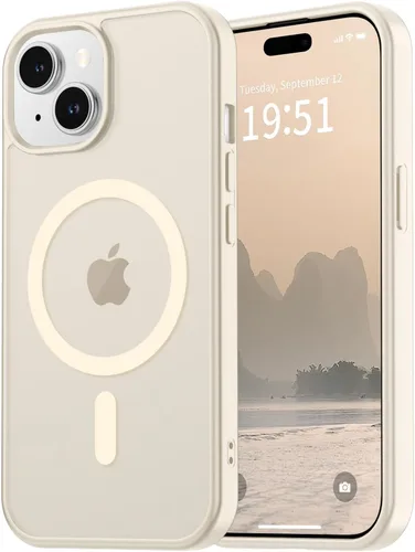 Miniatura 27 de vnnink para iPhone 12 y iPhone 12 Pro, funda de teléfono celular translúcida con protección contra caídas de grado militar, mate magnética