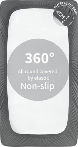 Miniatura 5 de Sonive Protector de colchón impermeable, protector de colchón individual con bolsillo profundo de hasta 21 pulgadas, protector de colchón ajustable
