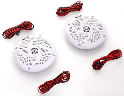 Miniatura 3 de Pyle Paquete de altavoces marinos – Sistema de sonido estéreo de audio estéreo de 4 pulgadas y 6.5 pulgadas de 2 vías impermeable para exteriores
