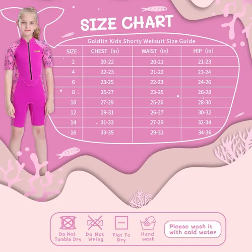 Miniatura 2 de Goldfin - Traje de neopreno para niños, 2 mm y 3 mm, con cremallera frontal, para niños pequeños, mantiene el calor para deportes acuáticos, surf