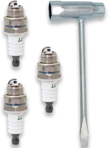 Miniatura 8 de 4 bujías F7TC GX120 GX160 GX200 GX240 GX270 GX340 GX390 Bujías con llave para generador de motor de 4 tiempos, cortacésped, motosierra, tractor