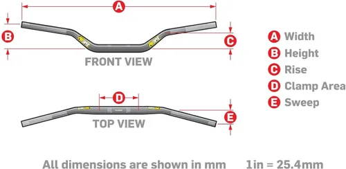 Miniatura 2 de Pro Taper Manillares Seven Eighths - Estándar 7/8 (CR High) (gris platino)