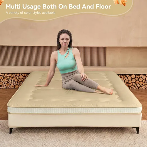 Miniatura 6 de Dr.Futon Colchón tipo futón japonés para el suelo, extra grueso, plegable, enrollable, para cama, topper de colchón para invitados, tumbona y viaje