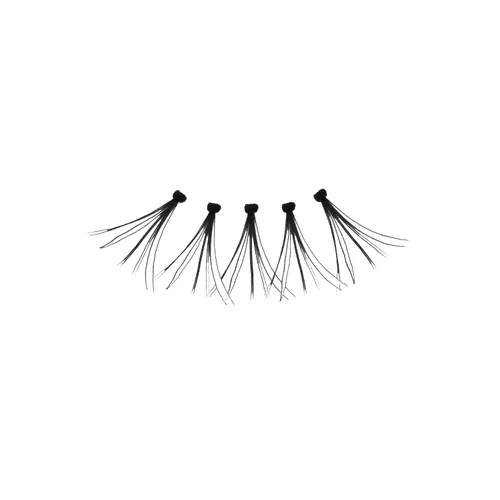 Miniatura 2 de Amorus Juego de 12 pares de pestañas postizas cortas acampanadas, 100% cabello natural, negro, hecho a mano, cómodas, reutilizables, paquete