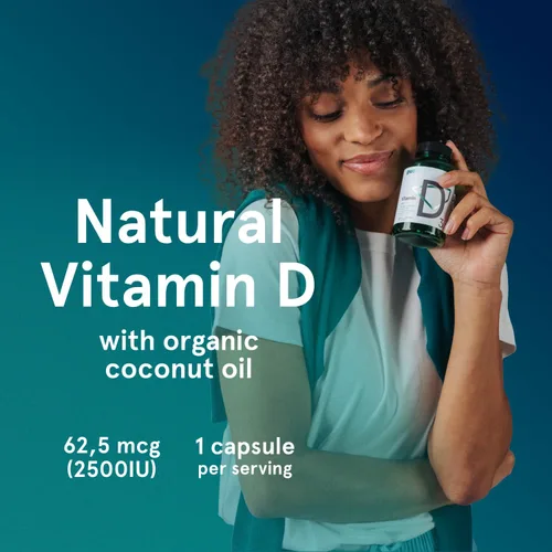 Miniatura 6 de Puori Cápsulas blandas de vitamina D3, 2500 UI (62.5 mcg) – Suplementos de vitamina D3 de rápida absorción para apoyo del sistema inmunológico