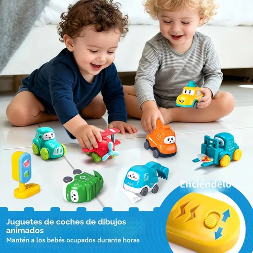 Miniatura 3 de ALASOU 8 unidades de grúas de bebé para niños de 1 año con tapete de juego/bolsa de almacenamiento, regalo de primer cumpleaños para niños pequeños