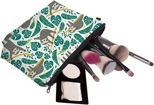 Miniatura 3 de Bolsa de maquillaje de viaje pequeña, bolsa de aseo adorable, espaciosa, resistente al agua, bolsa de cosméticos, organizador de accesorios, regalo