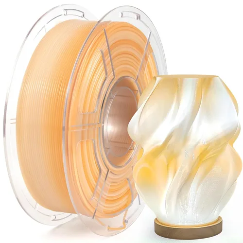 Miniatura 26 de IEMAI Paquete de filamento PETG de 0.069 in, filamento de impresora 3D multicolor translúcido degradado de hasta 23.622 in/s de impresión rápida, 4