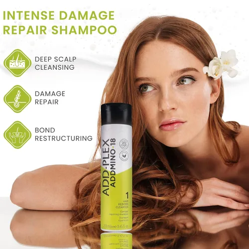 Miniatura 3 de ADDMINO 18 Champú aclarador para todo tipo de cabello, limpiador de cabello sin perfume, uso en salón y en el hogar, 8.5 fl oz/8.45 fl oz