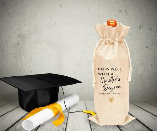 Miniatura 4 de Toctose Regalo del maestro, bolsa de vino del maestro, adecuado para regalos de graduación para ella, él, hijo, hija, amigo/GDWB016