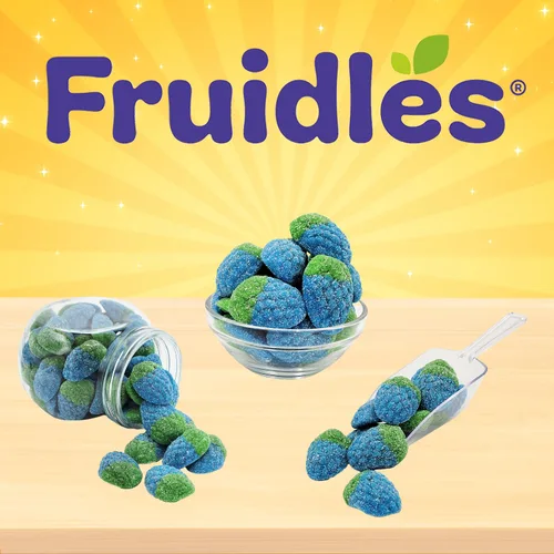 Miniatura 3 de Fruidles Sour Wild - Caramelos de gomitas de frambuesa, suaves y masticables, sin grasa (1 libra)