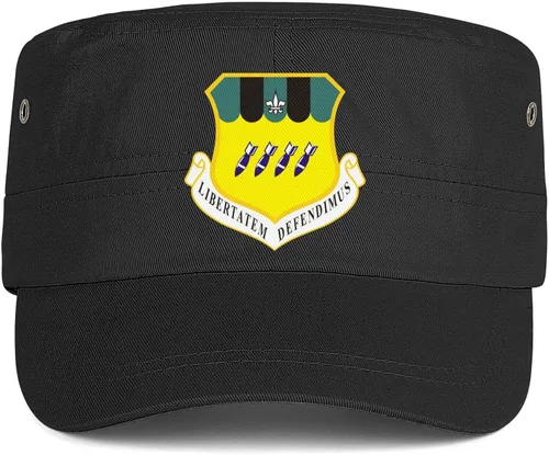 Miniatura 2 de Cadet Army Cap 2D Bomb Wing Adjustable Baseball Hat Vintage Military Flat Top Cap