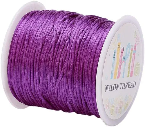 Miniatura 18 de Elecrelive - Cuerda de nailon de 200 yardas para pulseras, 200 yardas, cuerda de nailon para pulseras, 20 colores para collar, pulsera, joyería