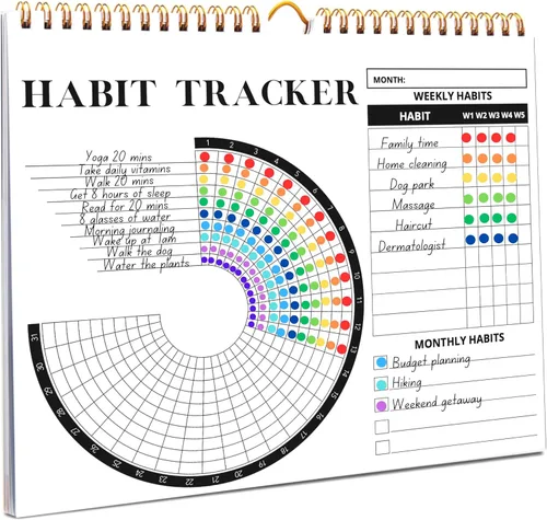 Calendario de seguimiento de hábitos Lamare 2026 - Diario de seguimiento de hábitos diario premium