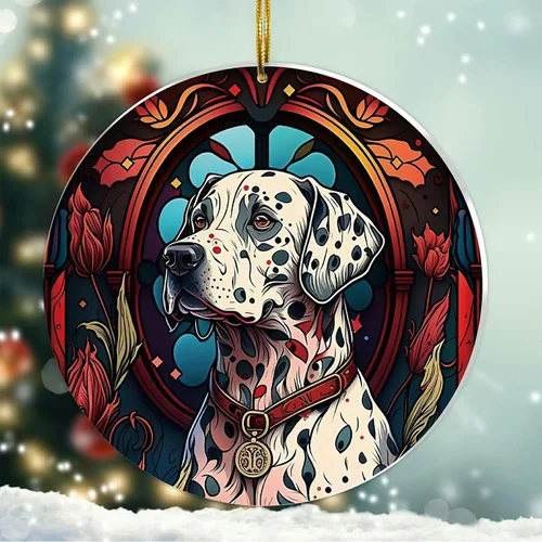 Miniatura 19 de Regalos de Malamute de Alaska - Adorno Navideño de Perro de Alaska 2025 Regalos de Perro de Alaska para Mujeres, Adorno de Malamute de Alaska