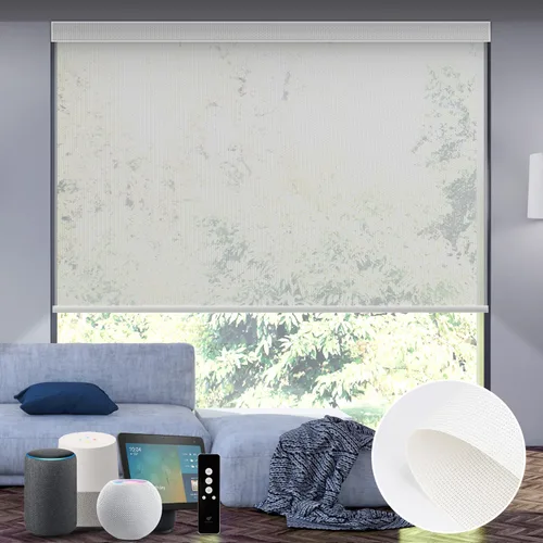 Miniatura 76 de SmartWings Persianas Motorizadas con Sombras para Ventana Control Remoto Funciona con Thread Apple Homekit Z-Wave Alexa 100% Blackout de Doble Cara