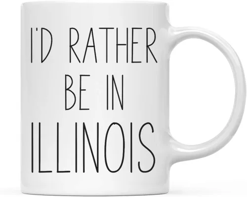Miniatura 24 de Andaz Press Taza de café de 11 onzas, regalo con texto en inglés "I'd Rather Be in Alabama", 1 paquete, para estudiar en el extranjero, regalo