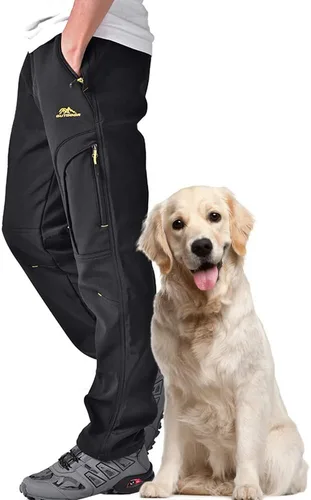 Toomett Pantalones de nieve para senderismo para hombre, esquí, invierno, con forro polar, repelente al agua, campamento, caminar, pesca