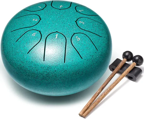 Lronbird - Tambor de lengüeta de acero de percusión, 8 notas, 6 pulgadas, instrumentos musicales, regalos de música para familiares y amigos