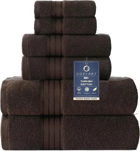 Miniatura 13 de COZYART - Juego de 3 toallas de baño de algodón, color naranja quemado, grandes y gruesas, 19.17 oz/yd², incluye 1 toalla de baño, 1 toalla de mano