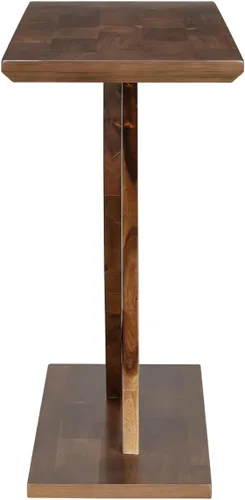 Miniatura 7 de Mesa consola de 57 pulgadas para entrada, moderna mesa de sofá, mesa de sofá rústica con diseño de patas cruzadas, mesa de chapa de acacia