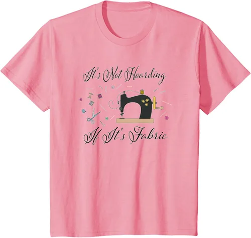 Miniatura 69 de It's Not Hoarding If Its - Camiseta de costura para acolchado, Blanco, S