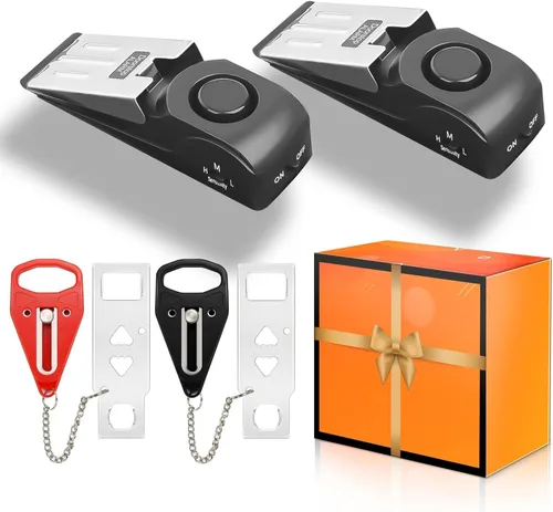 Miniatura 8 de AirBNB - Cerradura de puerta portátil, paquete de 2 cerraduras adicionales para privacidad y seguridad adicionales en el hogar, hotel y apartamento