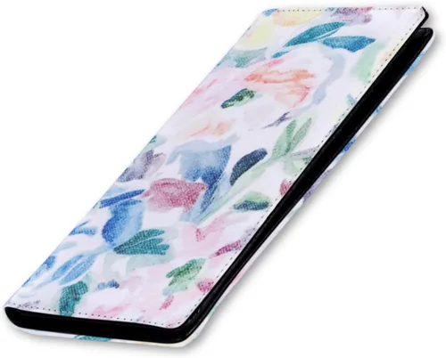 Miniatura 143 de HUA ANGEL Billetera para mujer, ultra delgada y delgada, con bloqueo RFID, tarjetero de crédito, doble embrague, carteras largas, regalo para A-ámbar