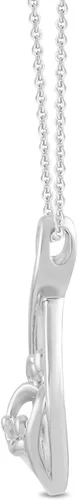 Miniatura 2 de Collar con colgante Family Infinity de plata fina de 18 pulgadas