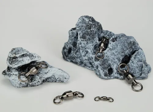 Miniatura 6 de Rodamientos de bolas giratorios de cobre giratorios de barril giratorio de acero inoxidable soldado anillo sólido de alta resistencia Pesca de agua