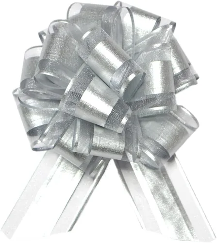 Miniatura 7 de HSXJJ 6 Piezas Lazos de Regalo Grandes, Lazos Tirables para Envolver Regalos, 6 pulgadas, Cesta y Decoración de Boda, Lazos de Envoltura de Regalos