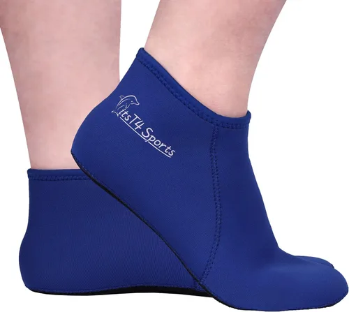 Miniatura 6 de FitsT4 Sports Calcetines de agua de neopreno de 0.118 in con aleta de esnórquel antideslizante para hombres y mujeres