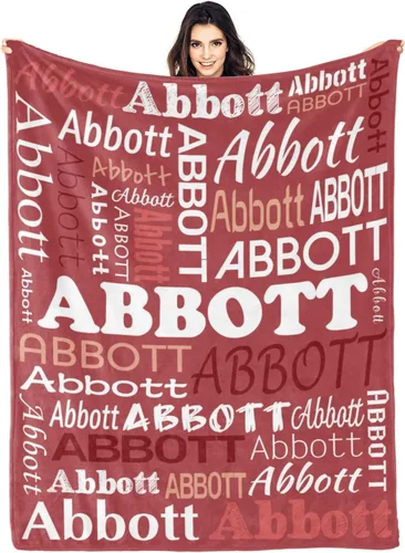 Miniatura 17 de Ships Next Day Custom Blanket with Name Personalized Throw Blanket for Baby Kid Customized Gifts for Dad, Mom, Grandpa, Grandma, Son, Daughter Algae