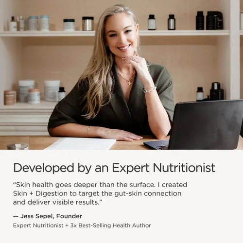 Miniatura 7 de JSHealth Fórmula de vitaminas para la piel y la digestión Suplemento de piel con zinc Cúrcuma de bardana Piel clara y saludable Tratamiento