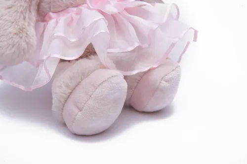 Miniatura 7 de DILLY DUDU Muñeca de conejo de peluche de bailarina/ballet de 10 pulgadas (Rosa)