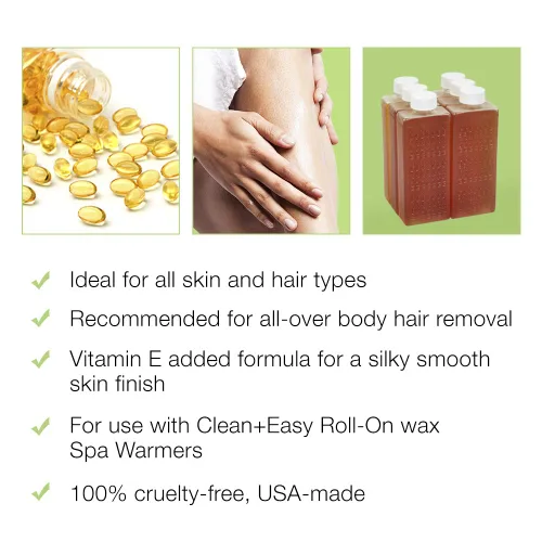 Miniatura 4 de Clean + Easy Vit E - Cera enrollable (6 unidades, vitamina E, peso neto, 16.8 onzas)