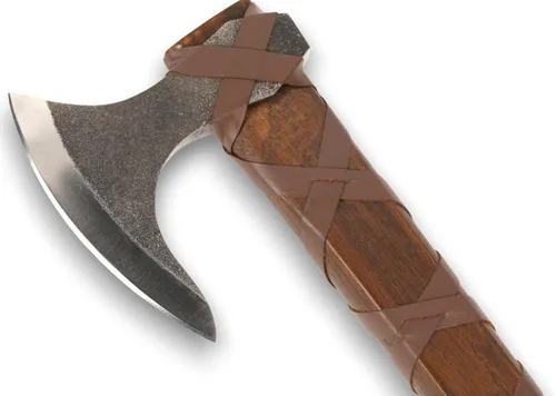 Miniatura 3 de Par de hachas vikingas de Ragnar Lothbrok – Hachas nórdicas barbudas de acero de alto carbono forjadas a mano con mangos de madera de fresno