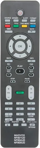 Control remoto de repuesto aplicable para Magnavox TV 32MD350B 32MD350B/F7 26MD311B 32MD301B 26MD301B 32MD311B 22MD311B 19ME601B 22MD311B/F7