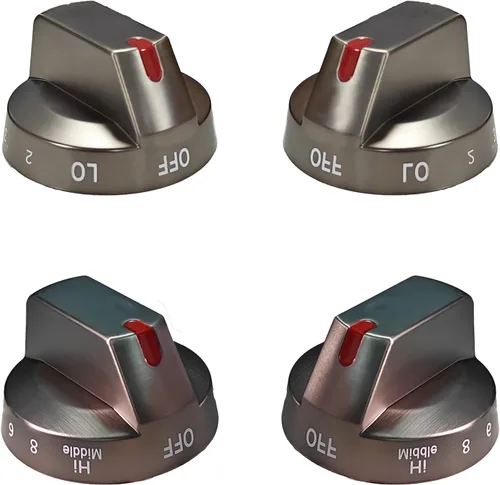 Miniatura 10 de DG94-03500X para pomos de estufa de gas Samsung de repuesto (5 piezas), para reemplazo de pomos de estufa/horno Samsung compatible