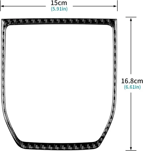 Miniatura 2 de AIRSPEED Adhesivo de fibra de carbono para Subaru WRX/WRX STI 2022 2023, marco de marco, accesorios de consola central de automóvil, color negro